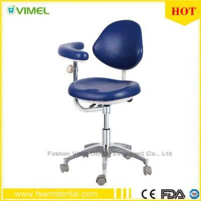 Dental Chair PU Leather Dentist Stool with Armrest