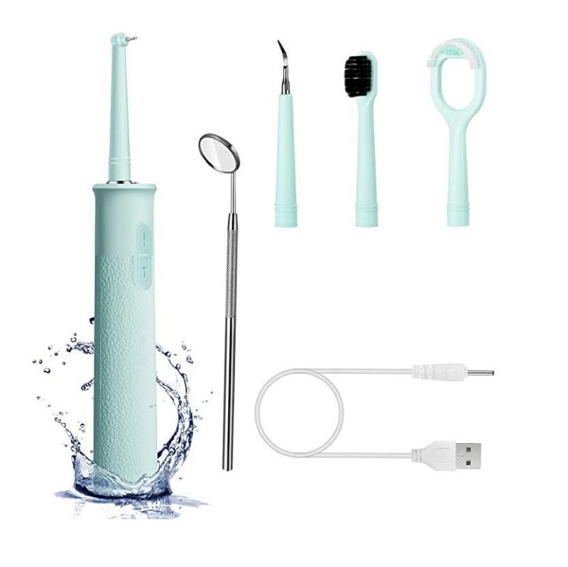 Household Private Label Silicone Ultrasonic Calculus Dissolving Tooth Whitening Cleaner Electric Teeth Cleaner