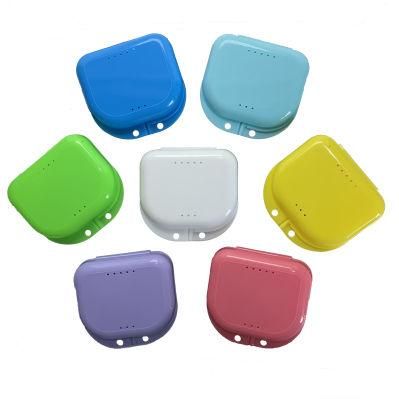 Colorful Mini Dental Retainer Case Travel Portable Retainer Case