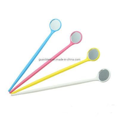 Colorful Plastic Inspection Mirror Disposable Mouth Mirror Oral Mirror