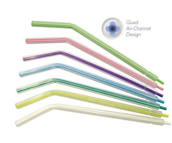 Colourful Dental Disposable 3 Way Air Water Syringe Nozzles Tips