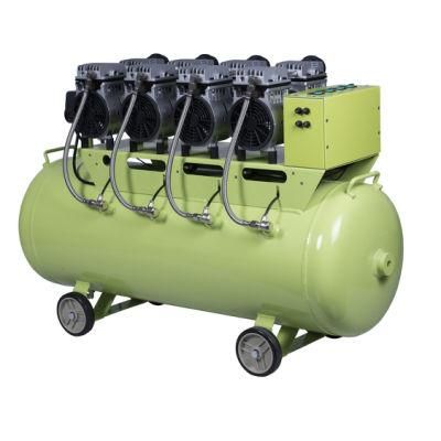 120L 2.4kw Silent Oil-Free Dental Air Compressor