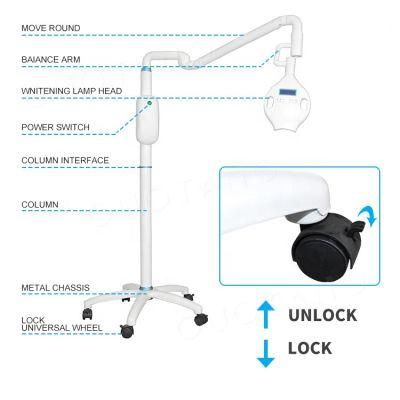 Laser Red and Blue LED Bleaching Teeth Whitening Lamp