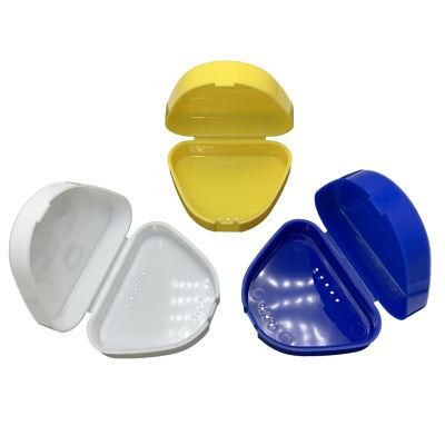 New Orthodontic Dental Retainer Case/Colored Plastic False Teeth Box Container/Dental Tooth Aligner Case