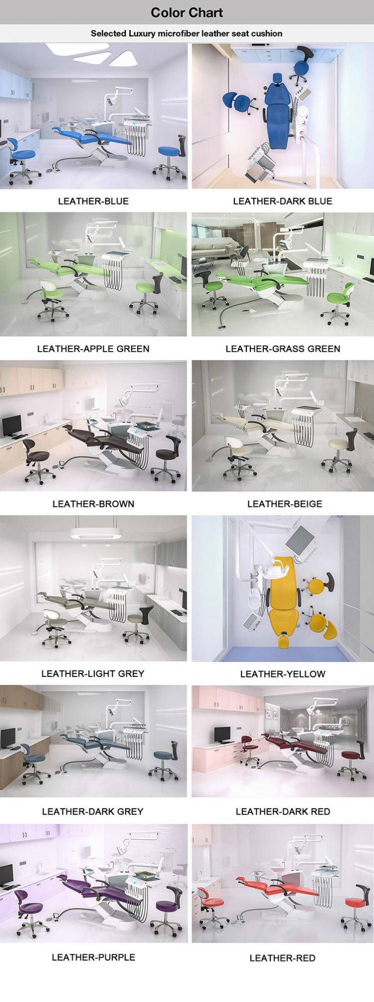 Luxury Dental Unit German Grade Safety Dental Chair