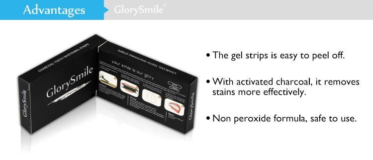 2020 Popular Oral Care Black Charcoal Teeth Whitening Strips