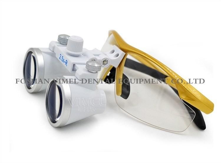 Dentist Surgical Binocular Dental Loupe and LED Head Light 2.5X/3.5X