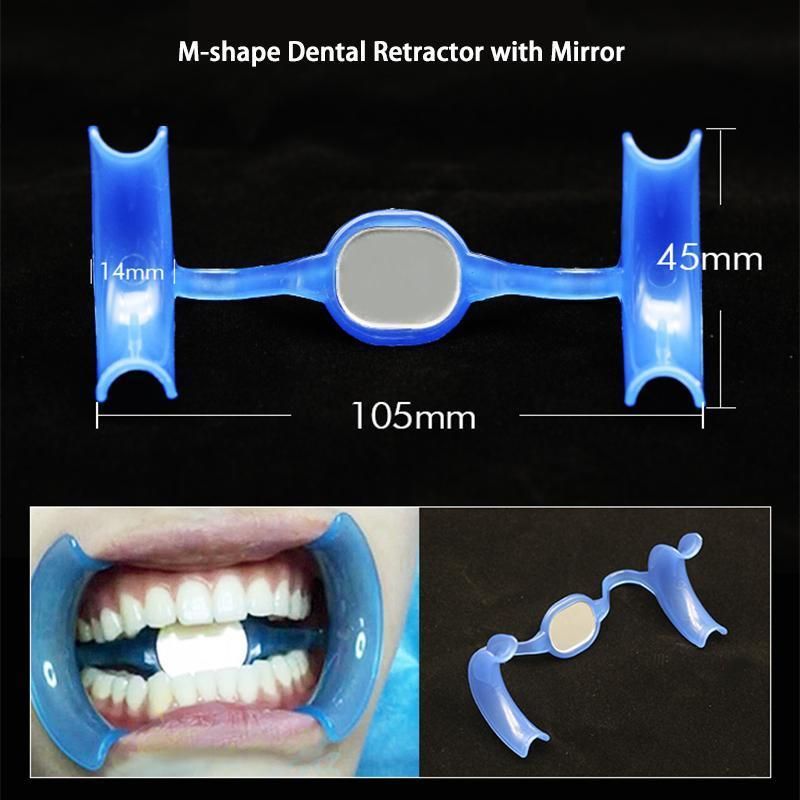 Disposable Autoclavable M Shape Dental Mouth Opener/Cheek with Mirror