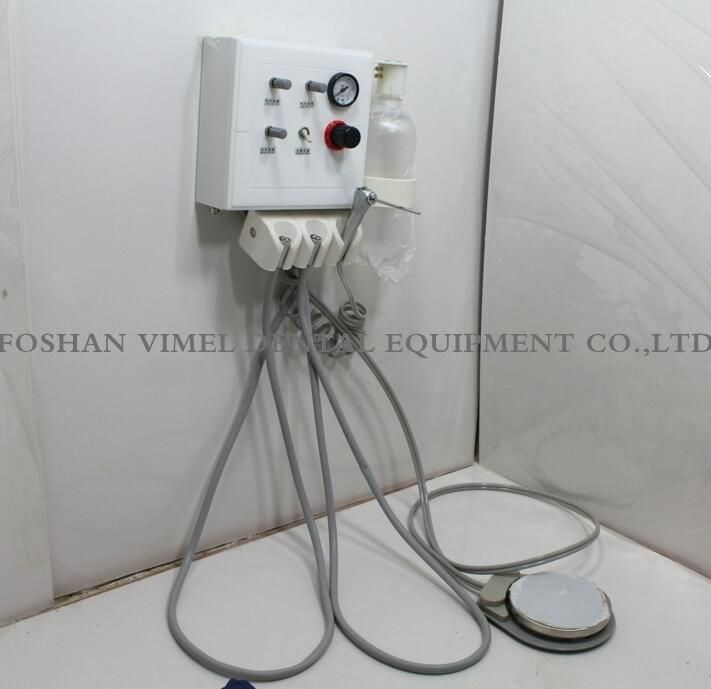 Dental Tubrine Unit with Air Compressor 3-Way Syringe Wall-Mount