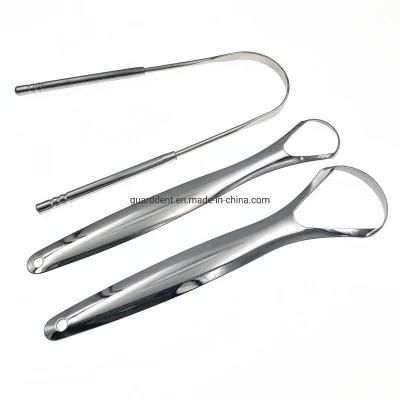 Factory Price Stainless Steel Tongue Scraper Tongue Cleaner Scraper Custom Package