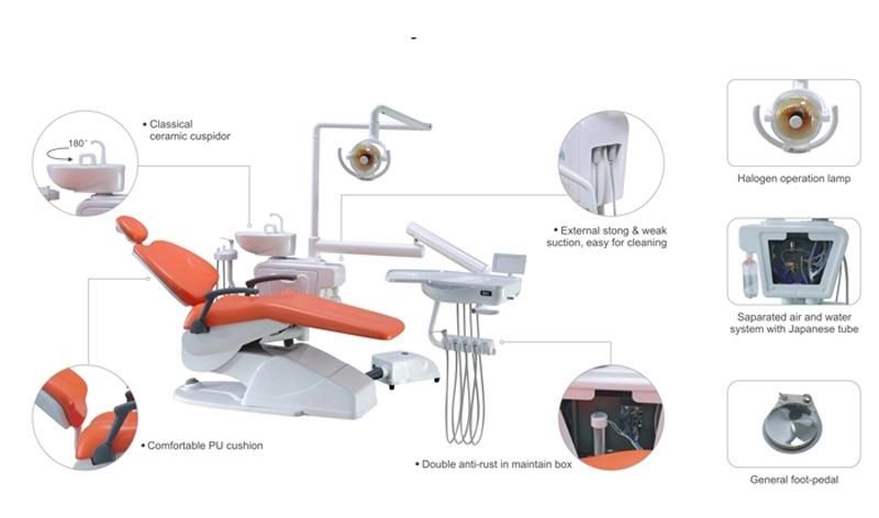 Economic Dental Chair with Complete Accessories