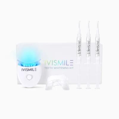 Natural Vegan Teeth Whitening Gel with LED Home Kit