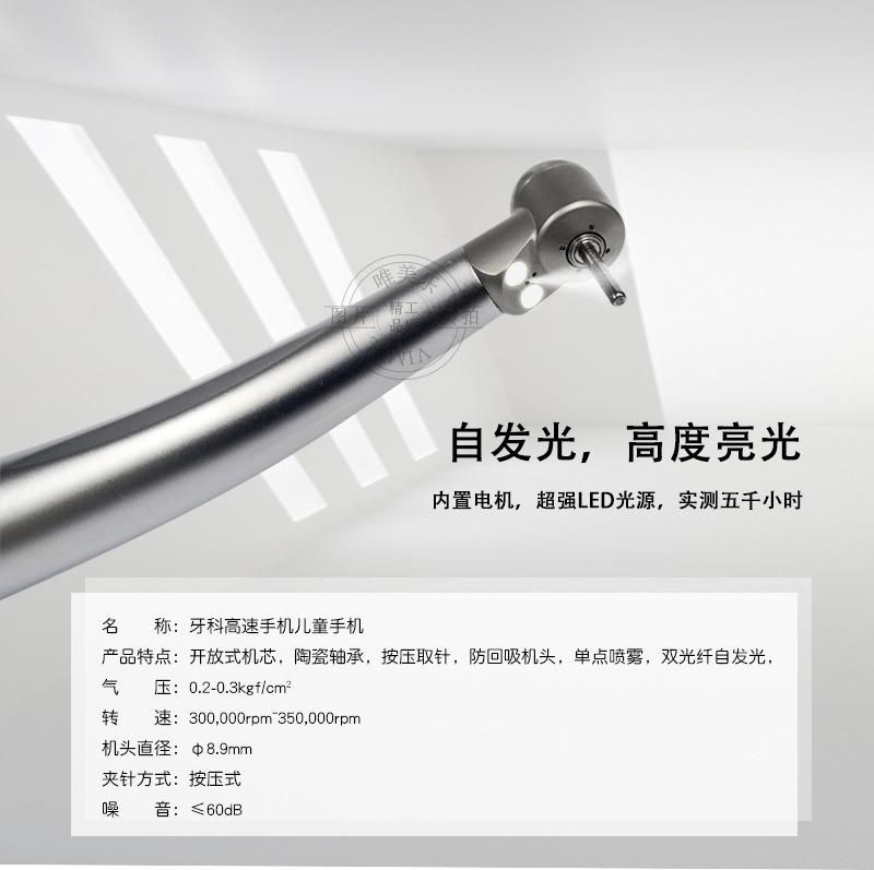 Optical Dental Handpiece Mini Head Turbine with Light Dental Products