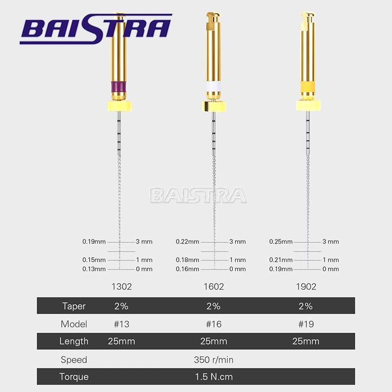 Root Canal Instrument Flexible Dental Endo Niti Files Engine Use for Curved Canals