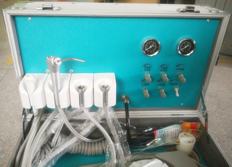 Econormical Portable Dental Unit with The Air Compressor China Manufacture