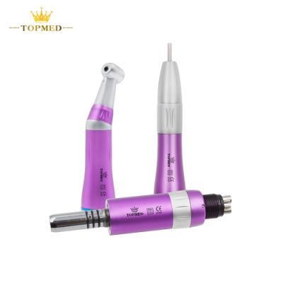 Medical Instrument Dental Equipment Inner Channel Push Button Colorful Without Light Low Speed Handpiece Kit