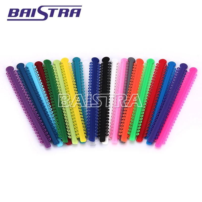 Dental Orthodontic Elastic Ligature Ties Bands for Brackets 23 Colors