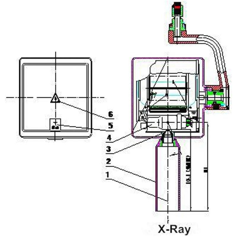 Standing Dental X-ray Unit Machine, Pneumatic up-Down Seat