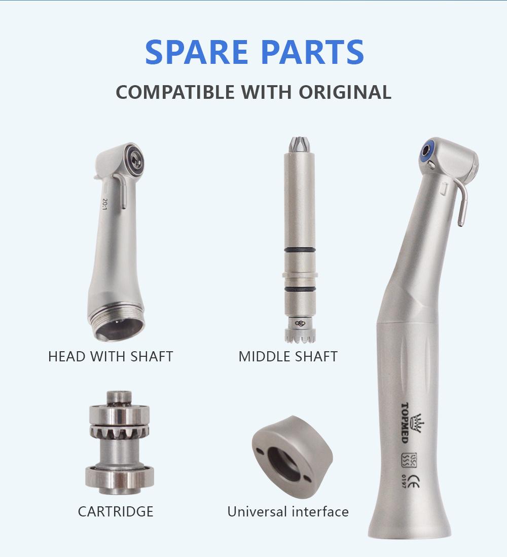 Detachable 20: 1 Implant Contra Angle Dental High Speed Handpiece Without LED