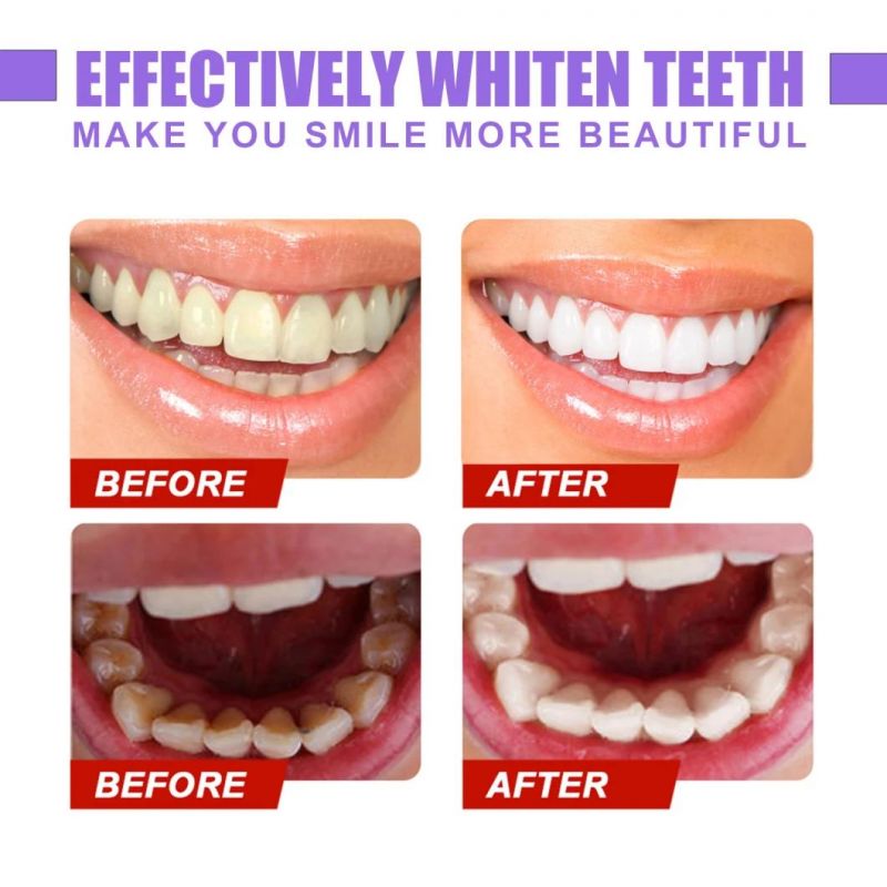 V34 Color Corrector Teeth Whitening Professional Brighten Teeth Purple Toothpaste