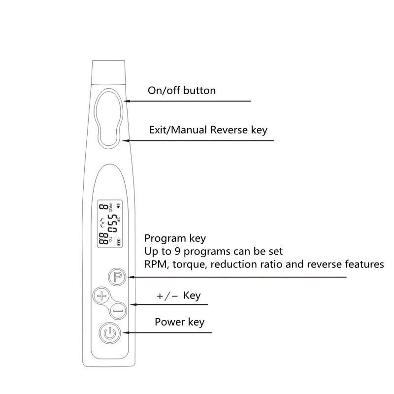 Dental Root Canal Treatment Wireless LED Endo Motor