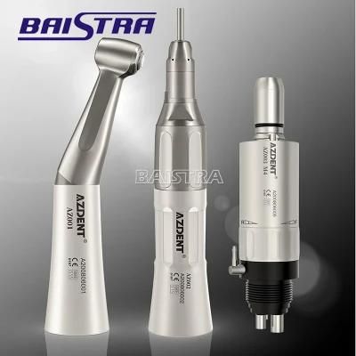 1: 1 Dental Low Speed Handpiece Kit with Contra Angle/Straight Handpiece 2/4 Holes Air Motor