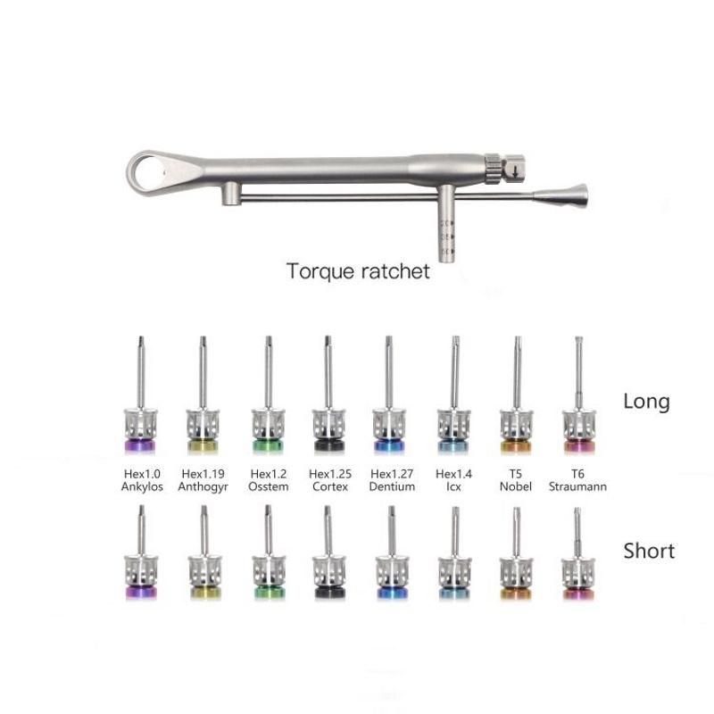 Dental Implant Screwdriver Universal Restoration Tools Kit Torque Ratchet