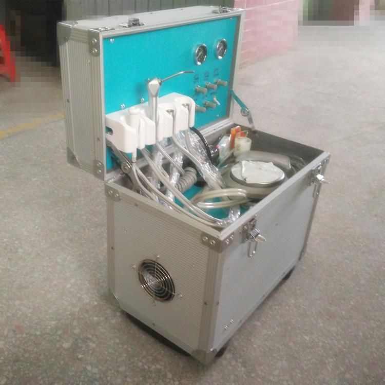 Econormical Portable Dental Unit with The Air Compressor China Manufacture