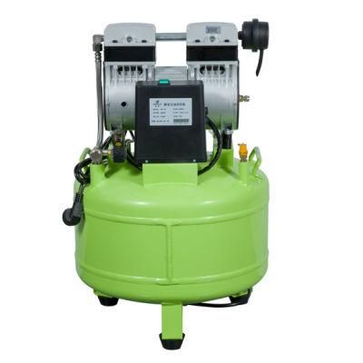 Silent Piston 800W 40L Tank Dental Medical Oil-Free Air Compressor for Medical Laboratory Use