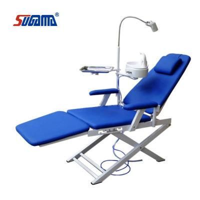 High Quality Black Dental Chair and Safety Mobile Dental Chair