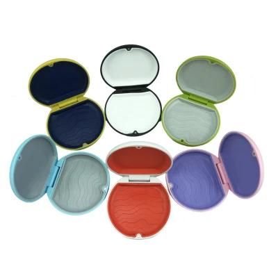 Fashion Design Colorful Dental Retainer Box with Silicone Inner