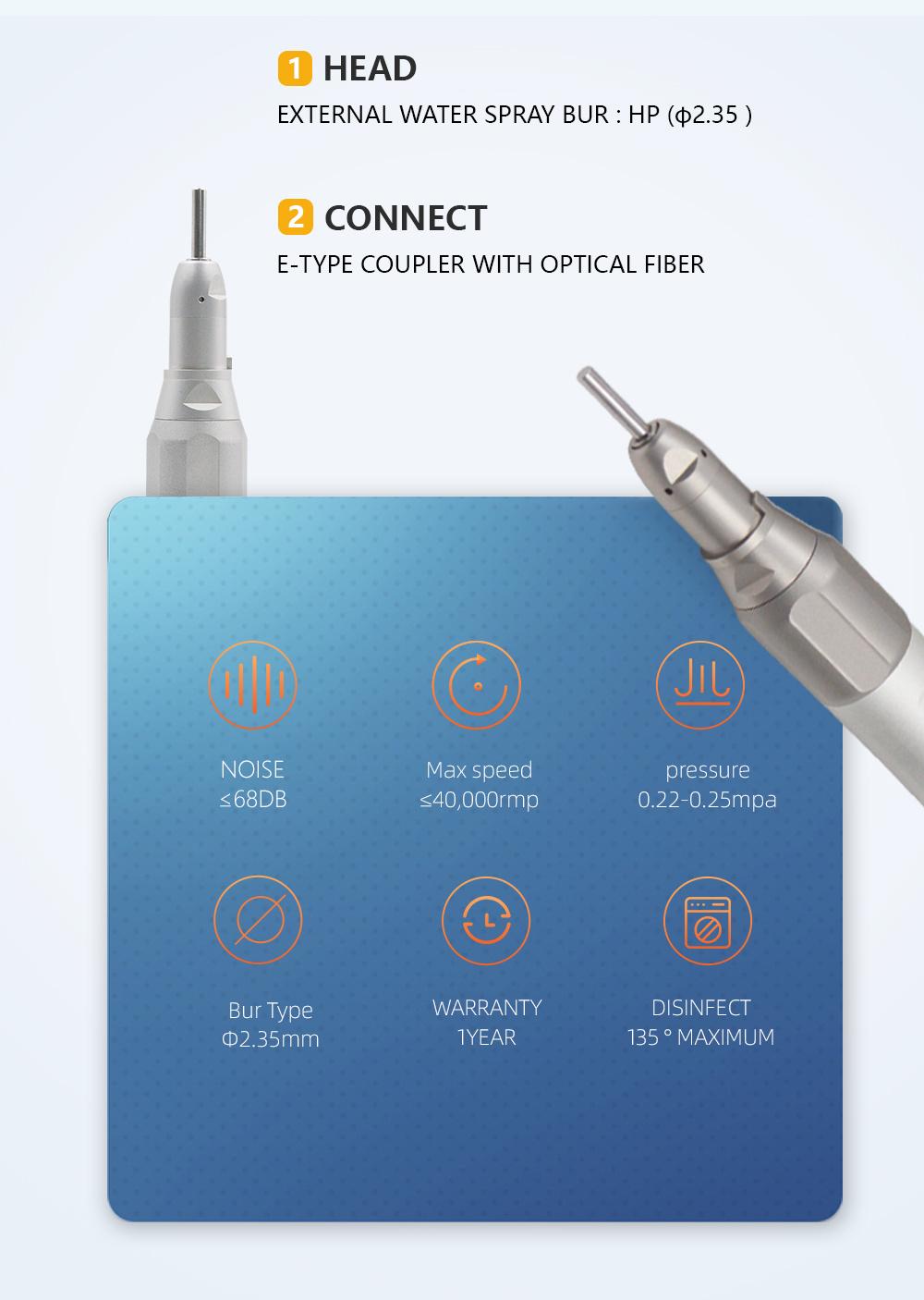 Medical Equipment Dental Handpiece Surgical Operation Straight Handpiece