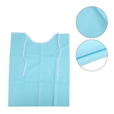 Dental PE Material Water-Proof Bib with Tie