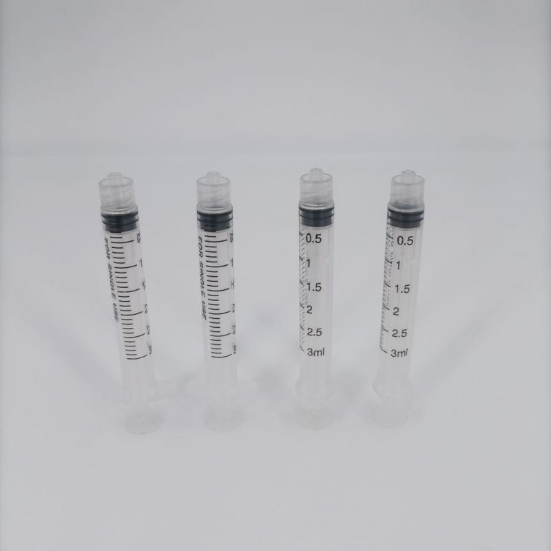 Dental Disposable 3cc Syringe for Irrigation Purpose Medical Standard