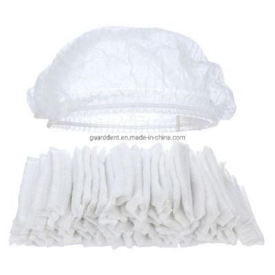 Disposable Medical Non Woven Strip Cap Bouffant Head Cover Hair Net Surgical Doctor Nurse Hat Round Mob Cap