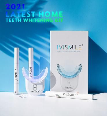 2021 Ivismile New Design Custom OEM Professional Wireless Tooth Whitening Kit Fast Result