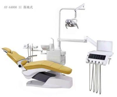 Imported Leather Cushion Dental Chair Unit with Double Armrests