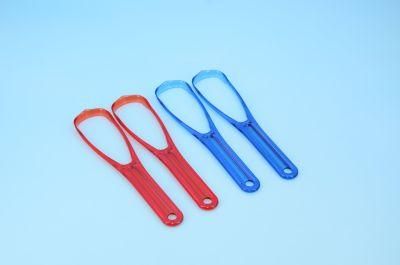 Plastic Tongue Cleaner Scraper Colorful Tongue Coating Cleaning Brush Scraper