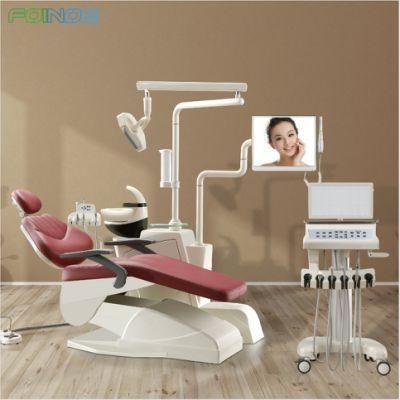 China Dental Unit Leather Cushion New Foldable Luxury Dental Chair