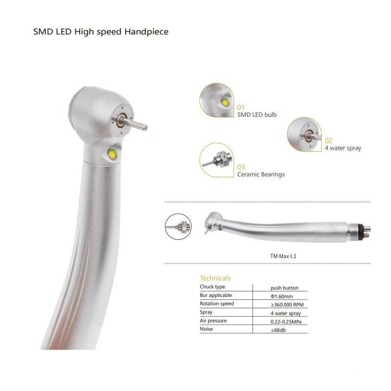 High-Quality High Speed Handpiece, Dental Handpieces