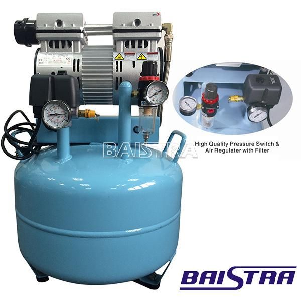 High Quality Stainless Steel 40L Oiless silent Air Compressor