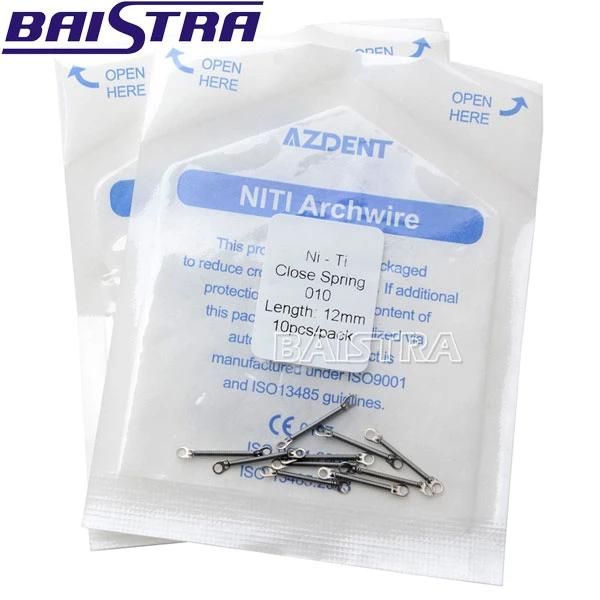 Azdent 10PCS/Pack Dental Orthodontic 0.010X6mm Size Closed Coil Spring