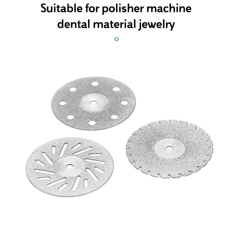 Azdent Dental Lab Thin Diamond Disc Cutting Double Side Disk Tool for Polisher Machine