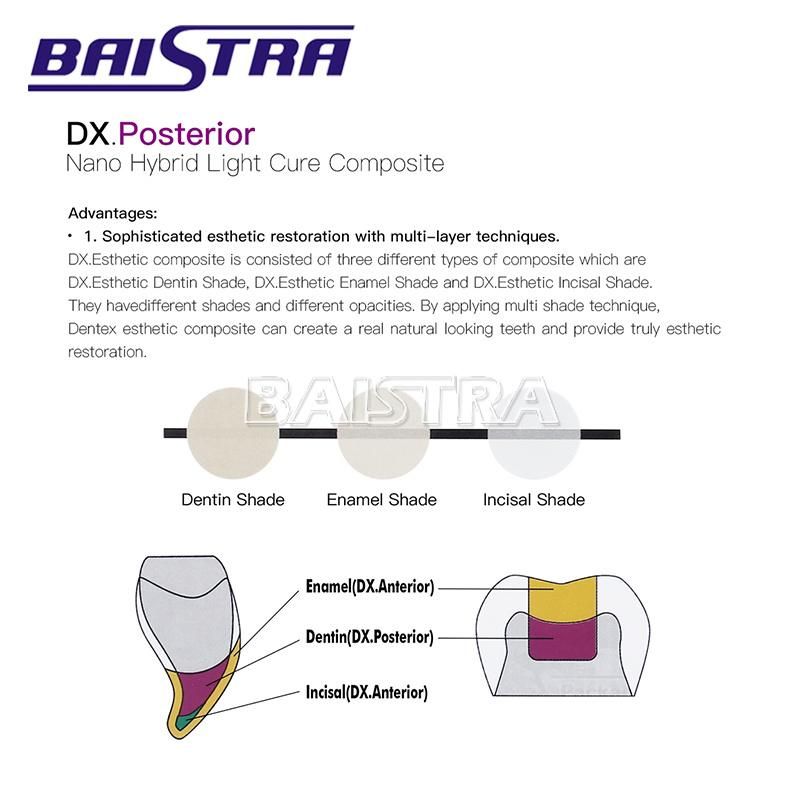 Dental A3 Composite Syringe Resin Dental Light Cure Composite Resin