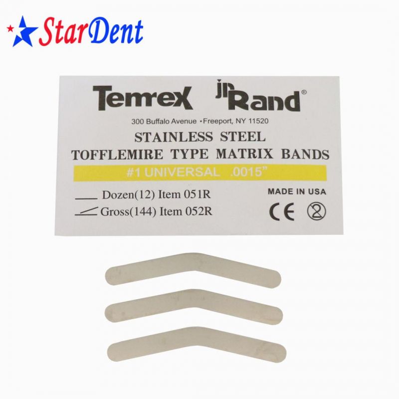 Dental Steel Matrix J Bands of Clinic Hospital Medical Lab Surgical Diagnostic Dentist Equipment