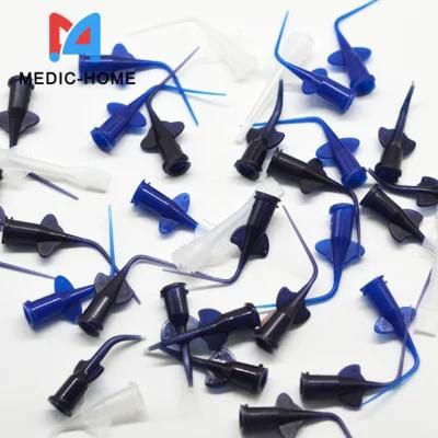 Dental Teeth Irrigation Tips 200PCS/Bag Blue White Transparent Color