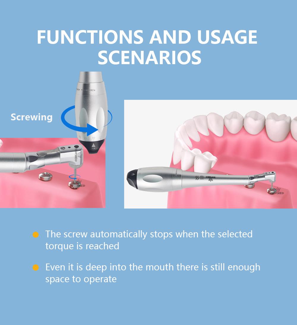 Top Aluminum Material Medical Tools Torques Implant Wrench