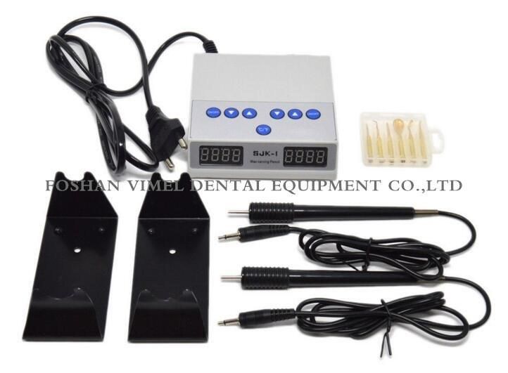 Dental Lab Electric Waxer Carving Knife Machine Double Pen 6 Wax Tip Pot