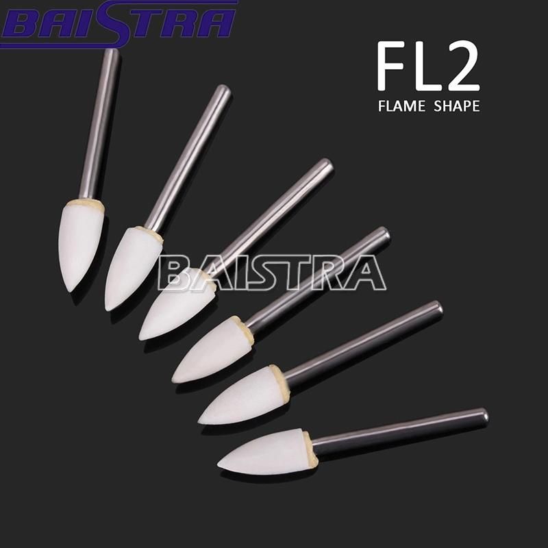 Good Quality Flame Shape Fg White Stone Dental Polishing Burs