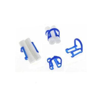 Disposable Cotton Roll Clip Plastic Blue Dentist Cotton Roll Holder